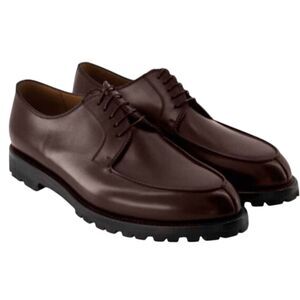 LENDVAY & SCHWARCZ Brown Leather Plain Toe Oxford Size 10